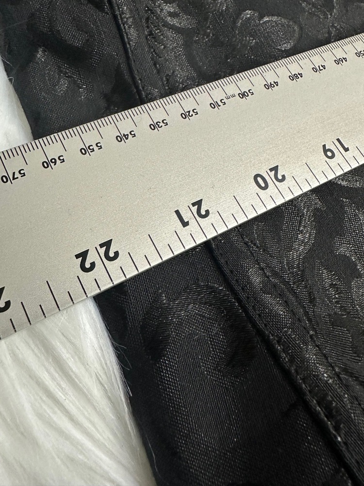 NWT Adore Me Corset Womens Size 4X Black Ruffled Lace-Up Jacquard Zipper - Picture 7 of 9